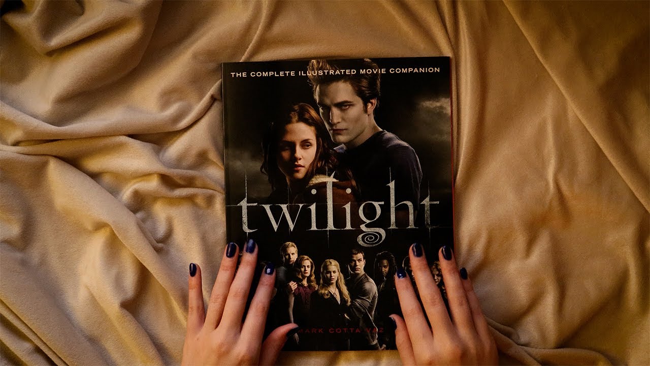 Whispered ASMR | Twilight Magazine Flip Through 🌧️🌙🥀 | Page Flipping | Tracing