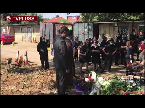 تنها ویدیوی منتشر شده از مراسم خاکسپاری زنده یاد ماه چهره خلیلی در لندن 