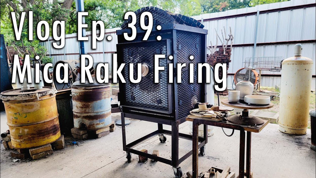 Mica Powder Raku Firing | Dallas Creative Arts Center | American Raku | Ep. 39