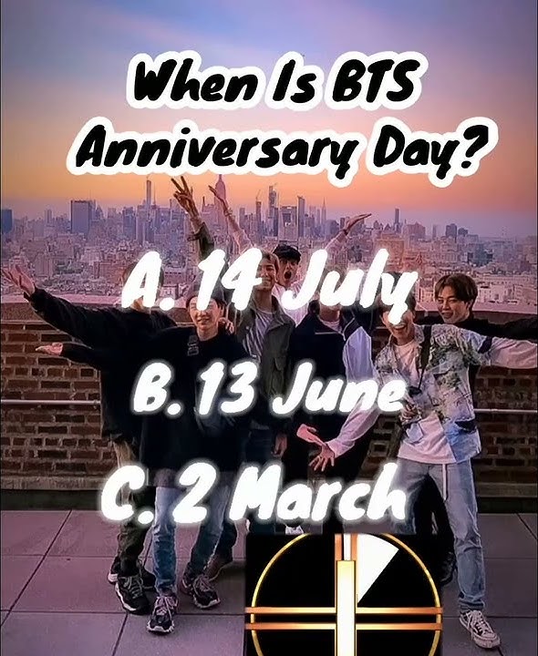 When is BTS Anniversary/BTS Quiz/BTS ARMY Quiz#bts #btsarmy #shorts