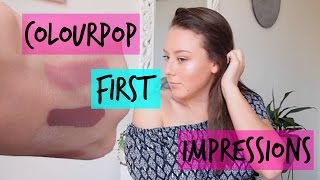 Colourpop First Impression & Swatches | talithabelle