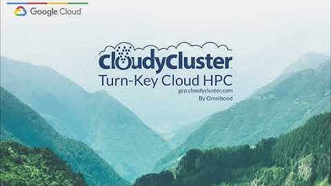 CloudyCluster v3 GCP Control Instance & HPC Environment Launch 1
