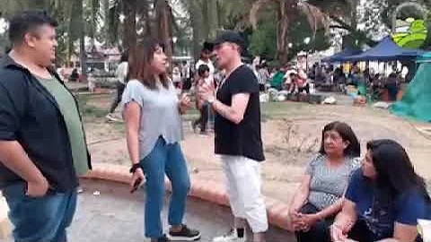 Sandra Cardozo, jornada de corte de cabello
