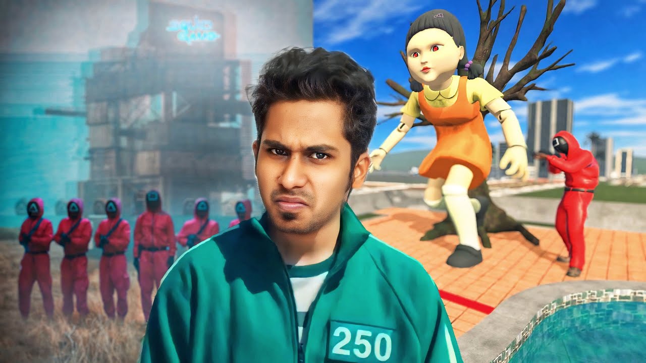 SQUID GAME IS BEGINNIING😮😮| FRANKLIN IS MISSING | Indian bike driving 3d