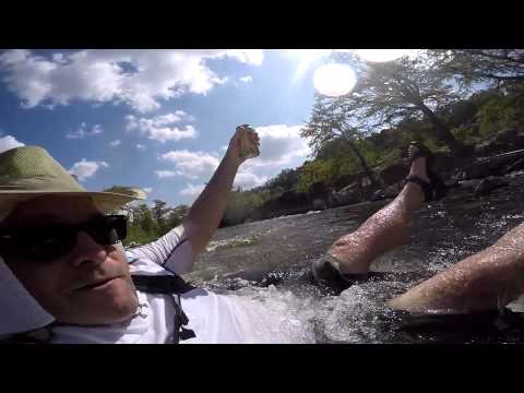 River water in my beer! Tubing in San Marcos