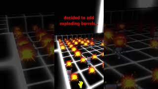 added explosive barrels #fps #gamedev #devlog #easyfpseditor #indie #weird #explosion #indiefps