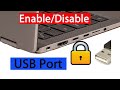 How to Enable or Disable USB Ports In Windows 10/11 [ Laptop/Desktop] .