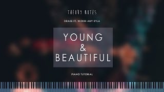 Video thumbnail of "How to Play Lana Del Rey - Young & Beautiful | Theory Notes Piano Tutorial"