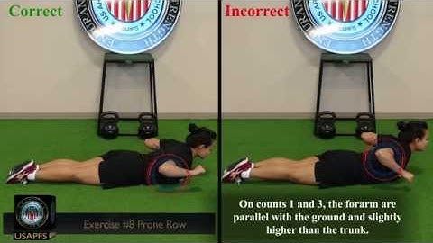 Preparation Drill Exercise 8: Prone Row
