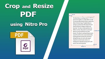 How to Crop and Resize a PDF using Nitro Pro