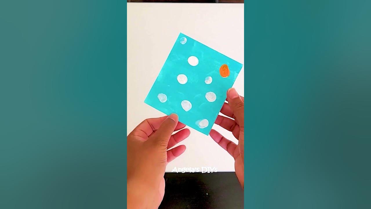 (DIY) Easy Pumpkin Mini Art #acrylicpainting #diy #fingerpainting #diyc #halloween #art #pumpkins