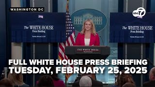 White House press briefing covers AP ban, DOGE and border crossings