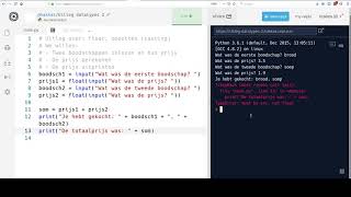 Python 1 - Invoer En Datatypes Uitleg 2