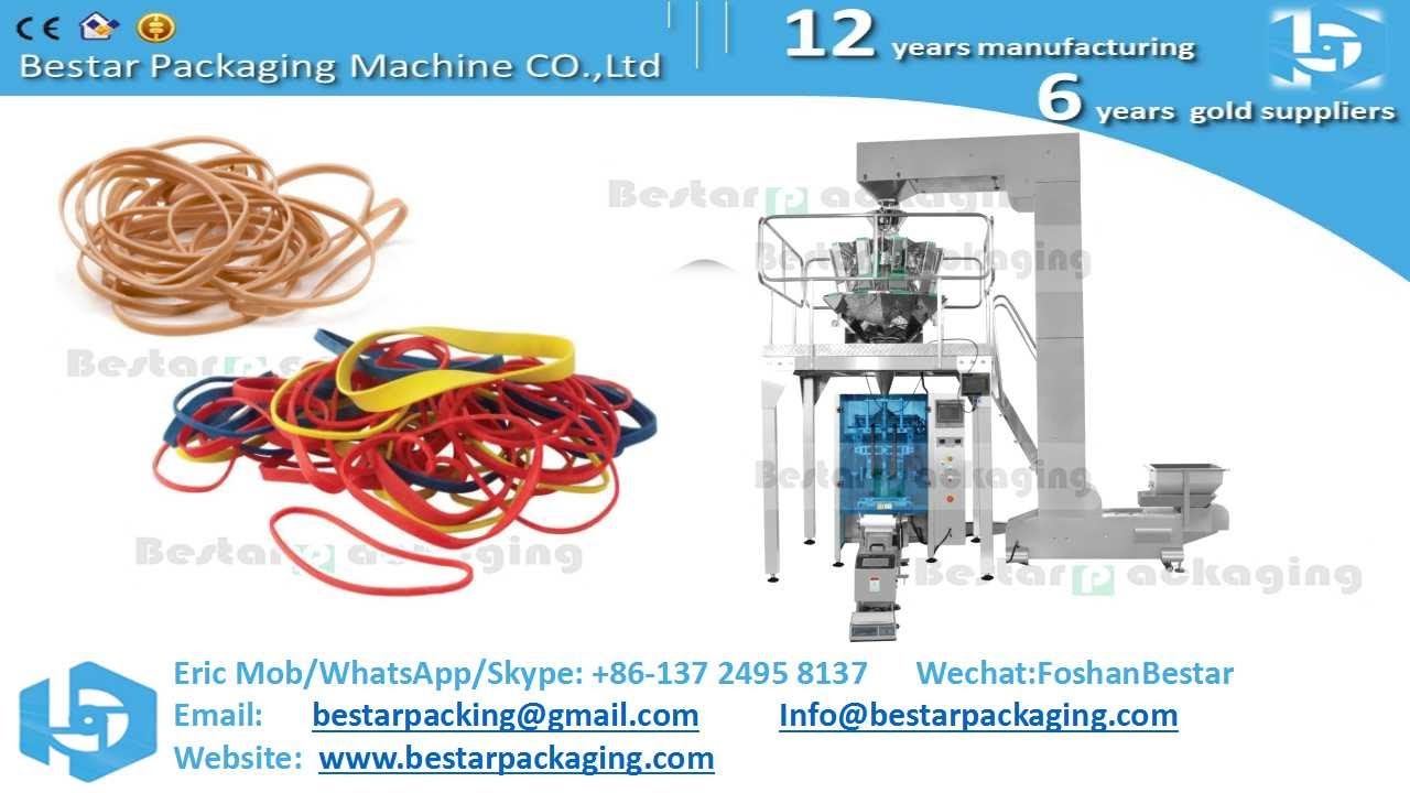 Bestar Multihead Weigher Rubber Band,Elastic Braid Packing Machine with electrostatic removal device