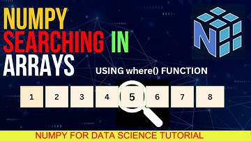 #40  Searching An Element Numpy Arrays The Easy Way - Numpy For Machine Learning And  Data Science