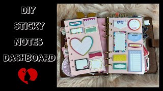 DIY STICKY NOTES DASHBOARD | THE HAPPY PLANNER STICKY NOTES DASHBOARD FOR PERSONAL PLANNERS