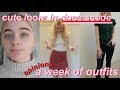 how to look cute with a dress code (a week of outfits)
