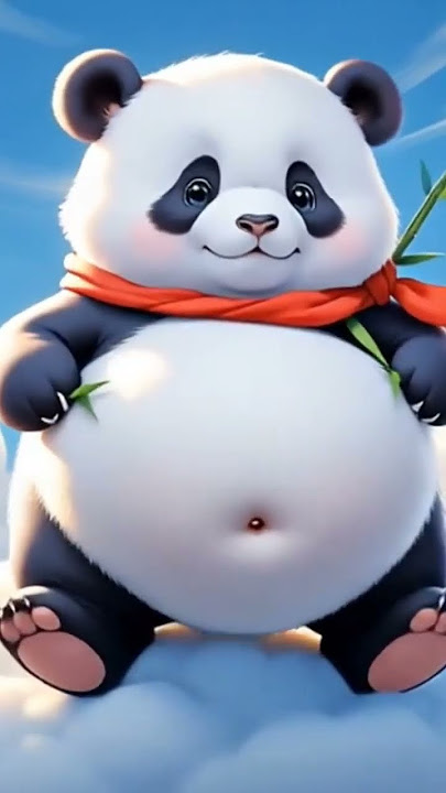 panda gendut diatas awan#cute #lucu