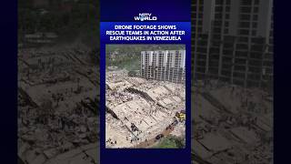 Venezuela Earthquake | Drone Footage Shows Rescue Teams In Action After Earthquakes In Venezuela