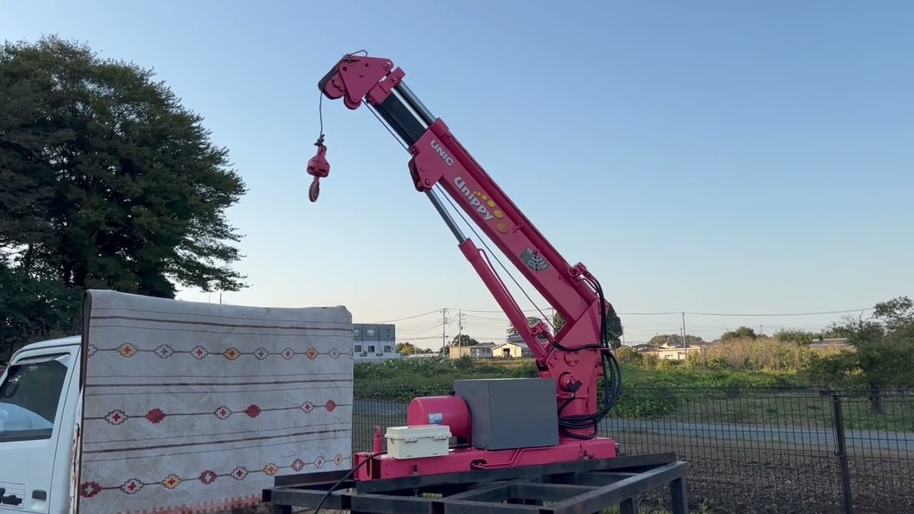 動作OK ヤシマ産業 小型クレーンユニック YC31 490Kg - トラック、ダンプ、建設機械