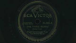 1946 PAGE CAVANAUGH TRIO The Three Bears - 78 RPM Record