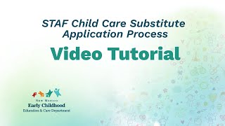 Child Care Substitute Application Process - Video Tutorial screenshot 2