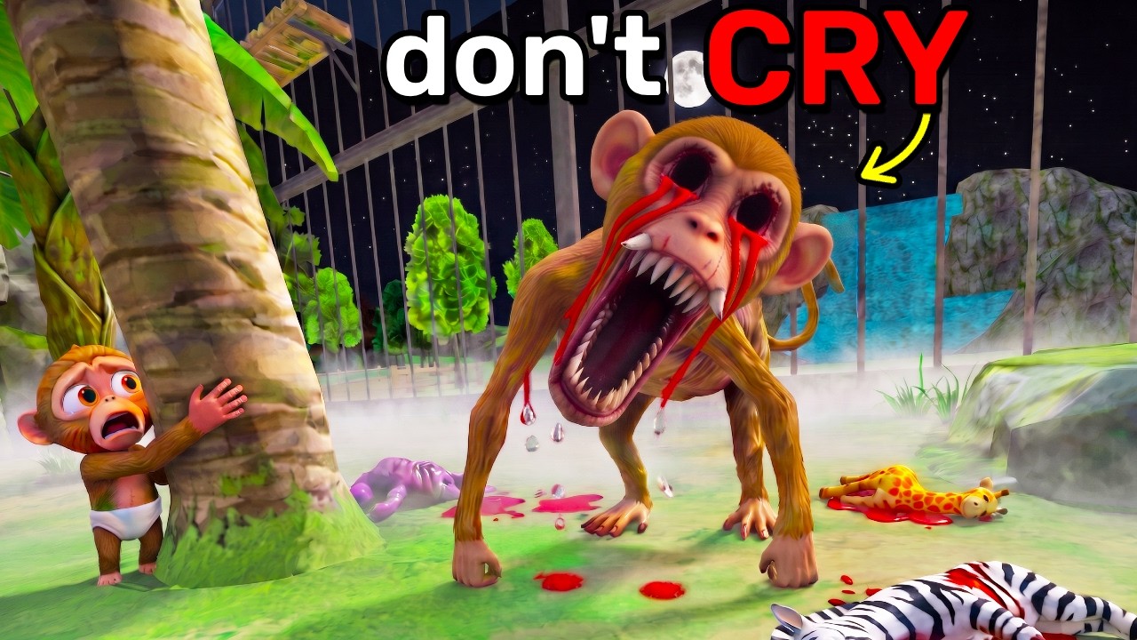Don't Look For CRYING BABY MONKEY... (I Am Monkey VR)