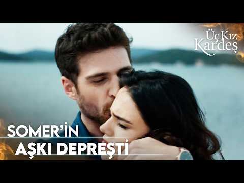 Somer, Türkan'ı Kocaman Öpüyor Üç Kız Kardeş