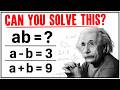 ❓ If a − b = 3 and a + b = 9, What is ab?