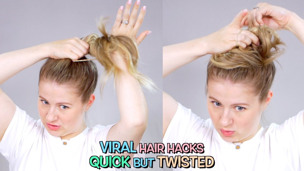 Viral Hair Hacks QUICK But TWISTED! - YouTube