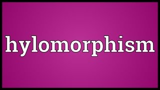 Hylomorphism Meaning