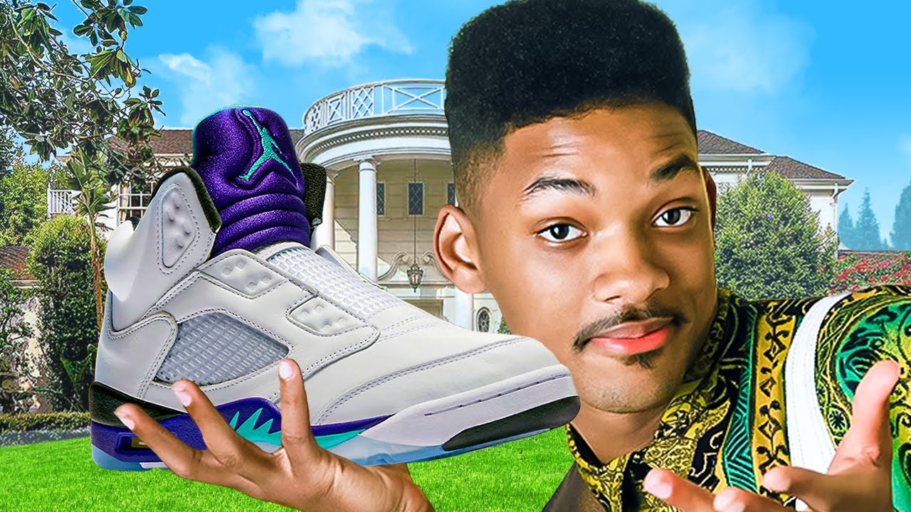 fresh prince wearing jordan 5