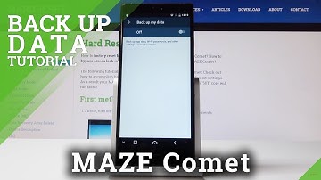 How to Enable Google Backup in Maze Comet - Activate Data Backup