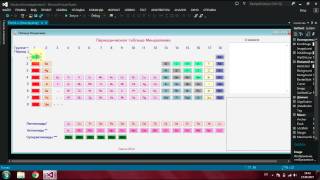 Таблица Менделеева C# в Visual Studio 2013