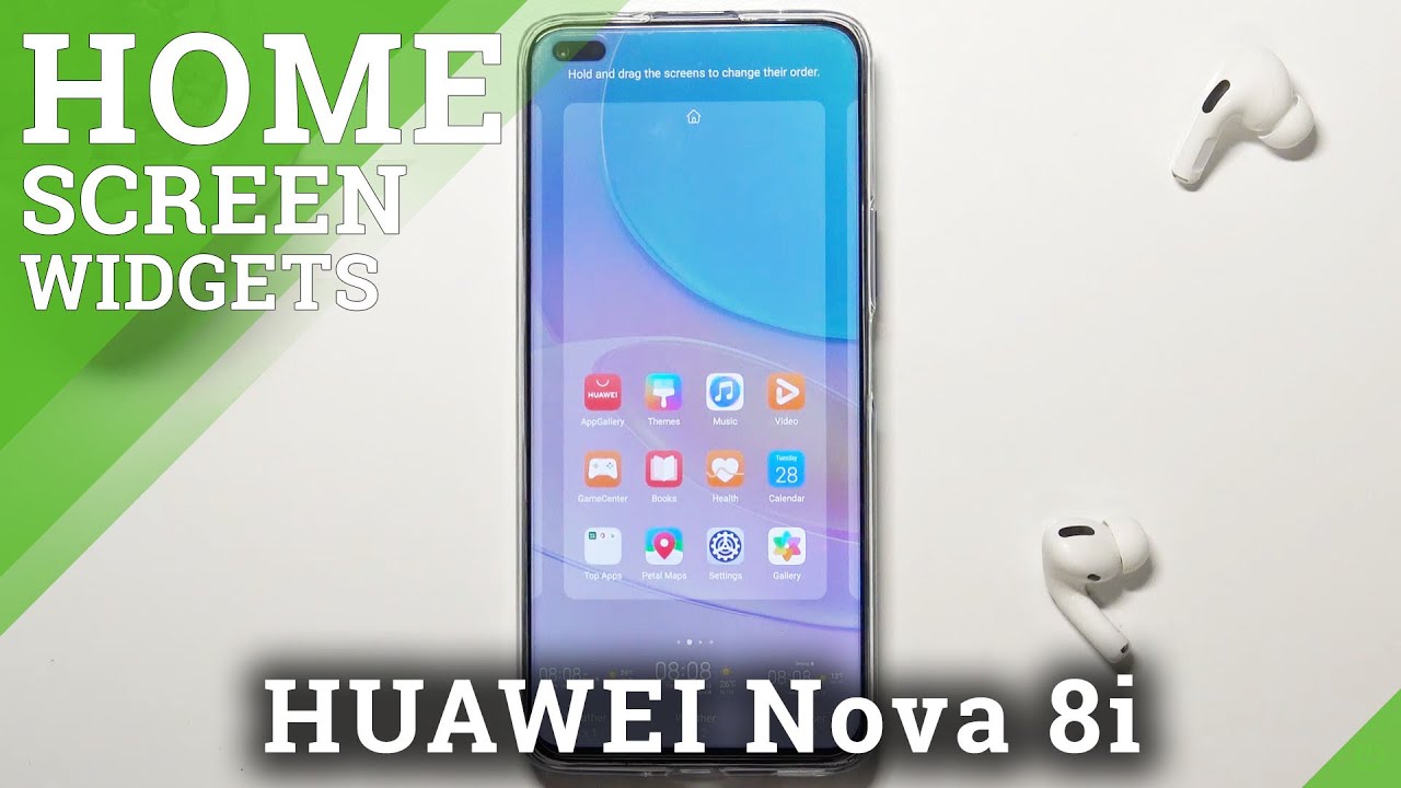 How to Adjust Home Screen Widgets in Huawei Nova 8i? YouTube