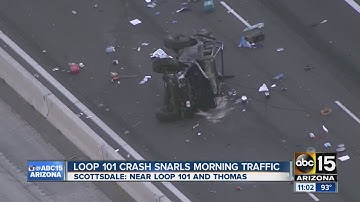 Loop 101 crash snarls traffic in Scottsdale