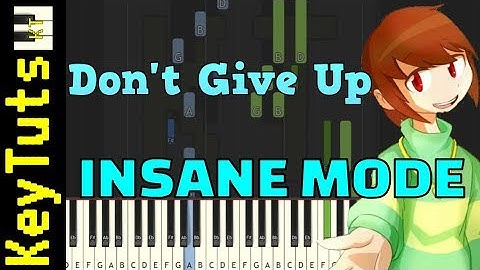 Learn to Play Don’t Give Up from Undertale - Insane Mode