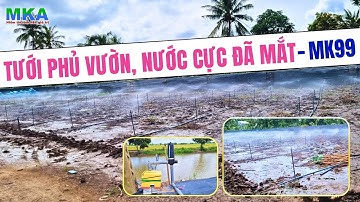 Hệ thống tưới phủ làm ướt khu vườn cực nhanh, phun nước cực đều,đảm bảo lượng nước tưới,cực mãn nhãn