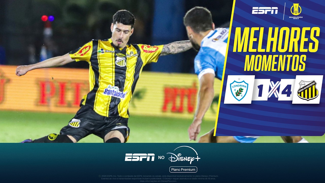 Londrina 1–4 Grêmio Novorizontino full highlights