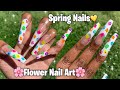 EASY SPRING FLOWER NAILS | Après Dupe Method | Flower Nail Art | AliExpress Nails