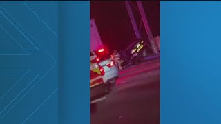 Clayton County deputy seriously injured in chase on I-75 after car flips, pinned