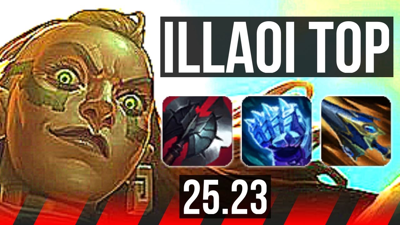 ILLAOI vs NASUS (TOP) | 7 solo kills, 12/3/3 | EUW Diamond | 25.23