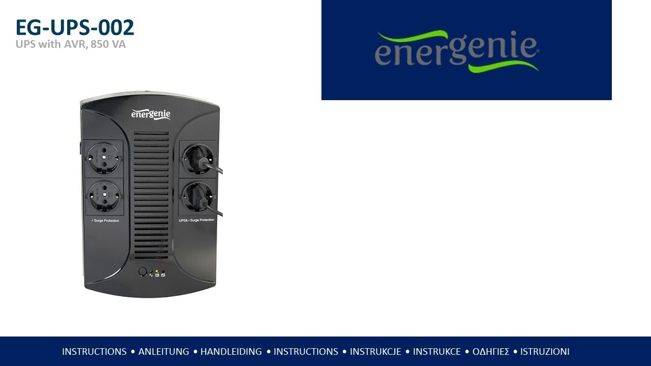 Zasilacz UPS Gembird-Energenie 650VA LI (EG-UPS-001) - Opinie i ceny na