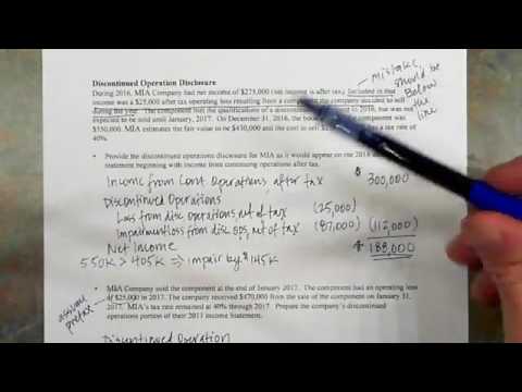 Answers to Income Statement Questions Discussed - YouTube