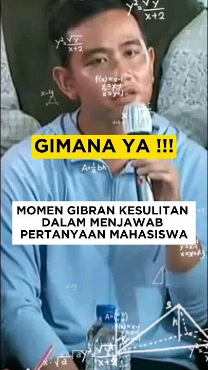 MOMEN GIBRAN KESULITAN JAWAB PERTANYAAN MAHASISWA ⁉️