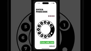 Password dialer in old phone model using #swift #developer #flutter #coding #tranding screenshot 5