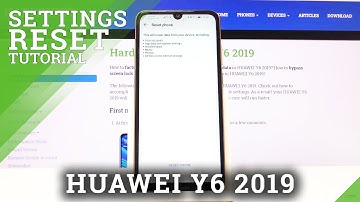 Hard Reset Huawei Y6 2019 - Remove All Stored Data & Files