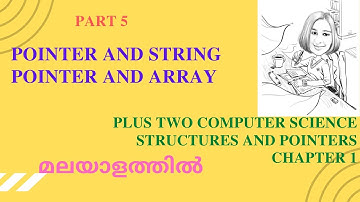 POINTER AND STRING|| POINTER AND ARRAY||CHAPTER 1||PLUS TWO COMPUTER SCIENCE||PART5||MALAYALAM