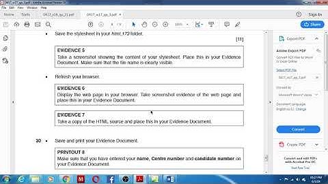 0417 IGCSE ICT OCTOBER_NOVEMBER 2017 PAPER 3 - WEB PAGE