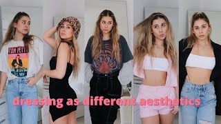 dressing as different aesthetics for a week!